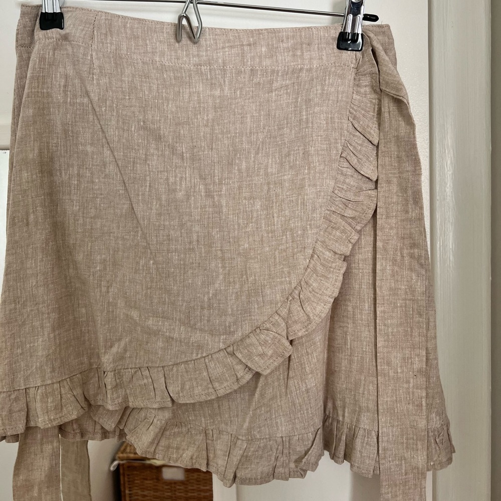 Glassons Linen Wrap Skirt